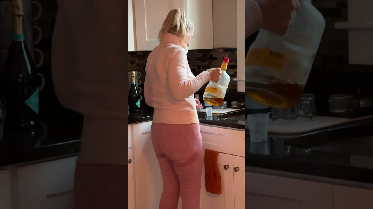 Stepmom poured FIRE BALL SHOTS #mom #leggings #model #fashion