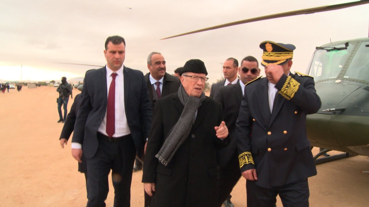 ملخّص لزيارة رئيس الجمهورية الباجي قايد السبسي لولاية قفصة في ذكرى عيد الثورة والشباب