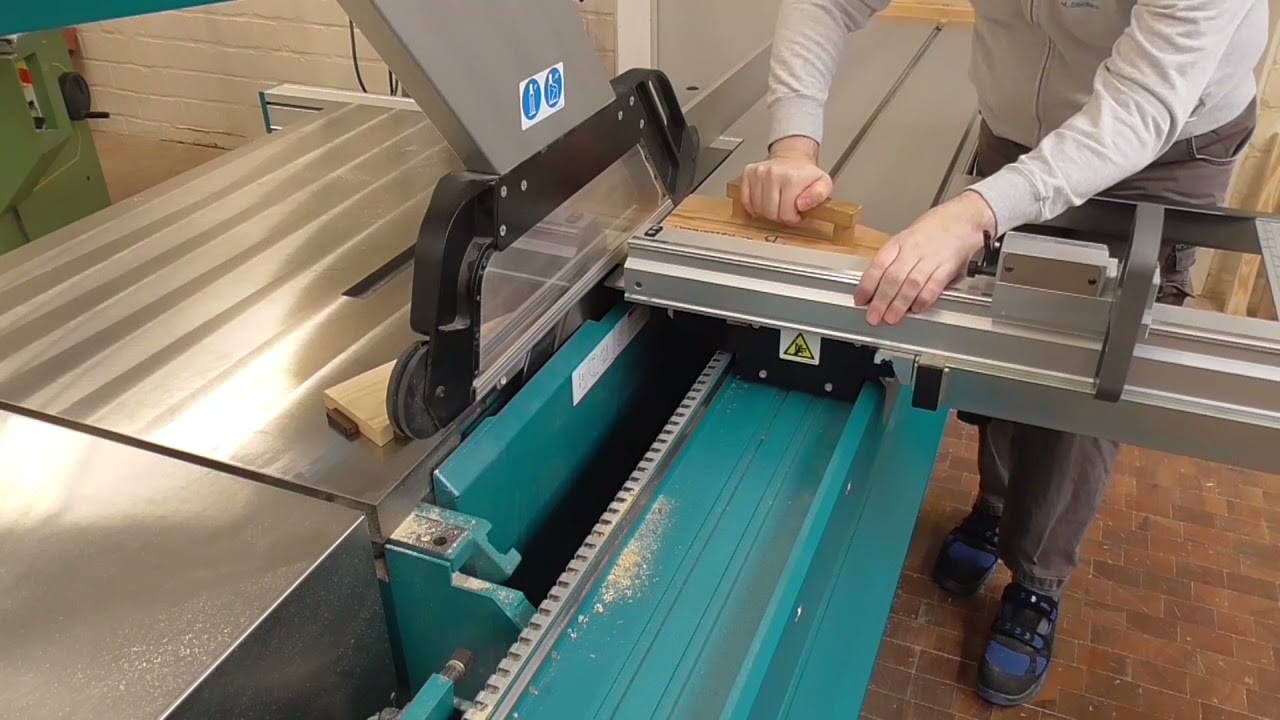 Formatkreissäge Quersägen Teil 2 Kurze Abschnitte