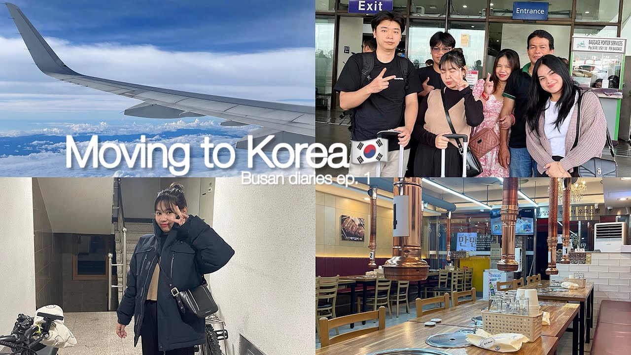 Moving to Korea vlog 🇰🇷 last day in ph, new life begins, how my first night went 🥶