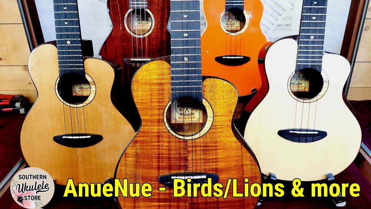 AnueNue - BIRDS, LIONS & MORE (Cedar vs Spruce vs Koa vs Mahogany)