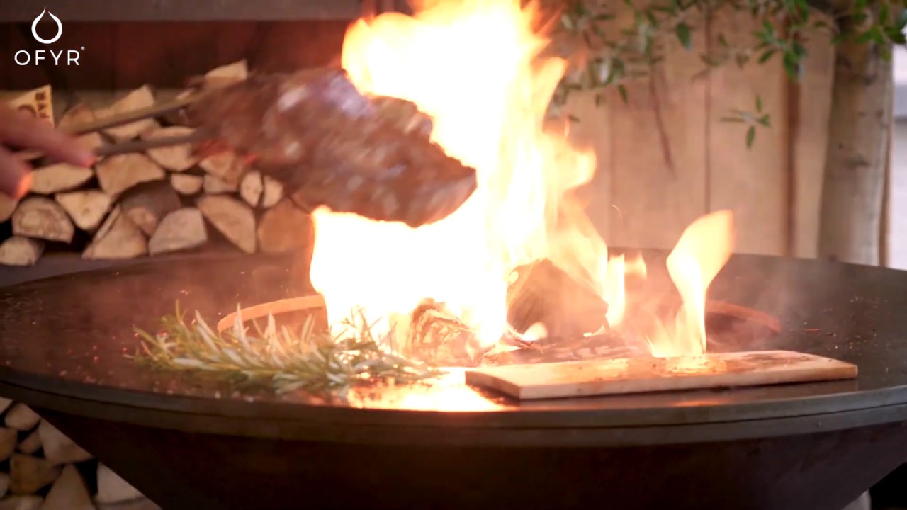 Biefstuk bereiden op de Ofyr