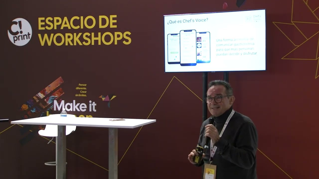 Un ejemplo práctico de comunicación Gastronómica accesible “Chefs Voice” | Salón C!Print Madrid