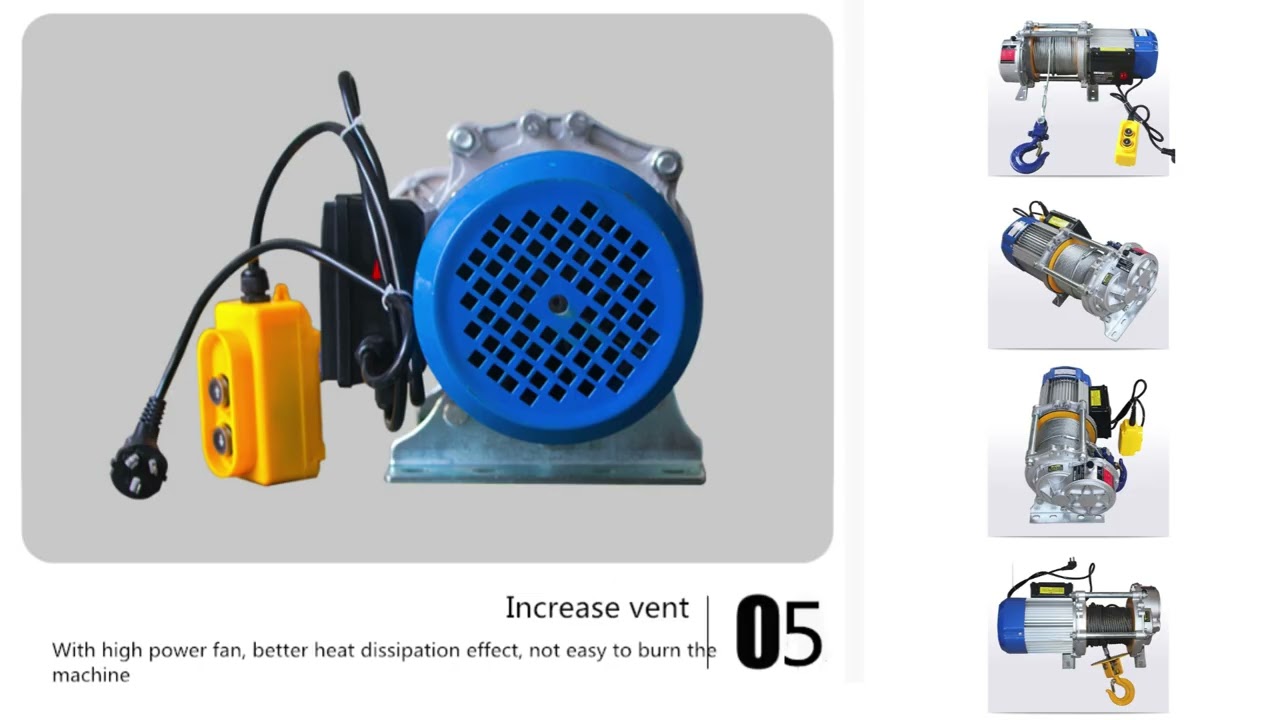 Construction hoist Mini electric winch 220v 380v electric hoist for sale