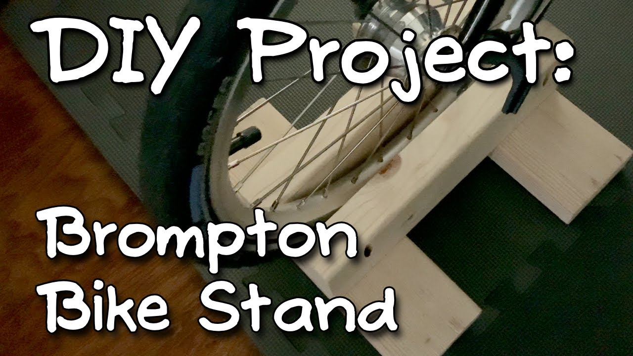 New Raw Lacquer M6R Brompton + DIY Brompton stand