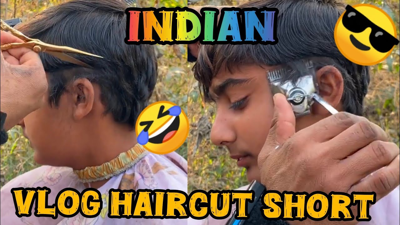 Vlog Haircut short indian || Chichawatni village || #hairstyle #funny #asmar #haircut # #newyear 