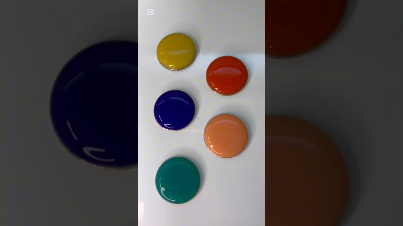 Colorful Glass Cabochons #satisfyingvideo #colormixing #oddlysatisfying #resinart #minimalart#shorts