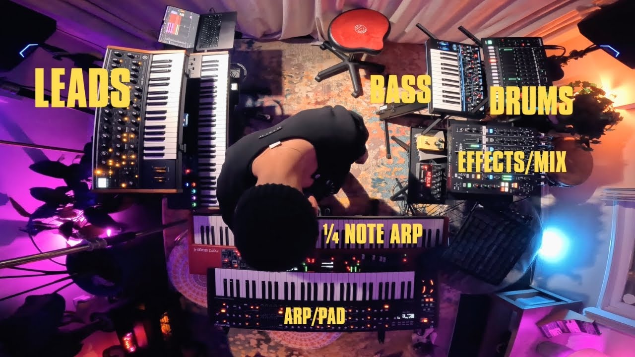 Electronic music made 100% live — no DAW, no laptop, fully improvised.