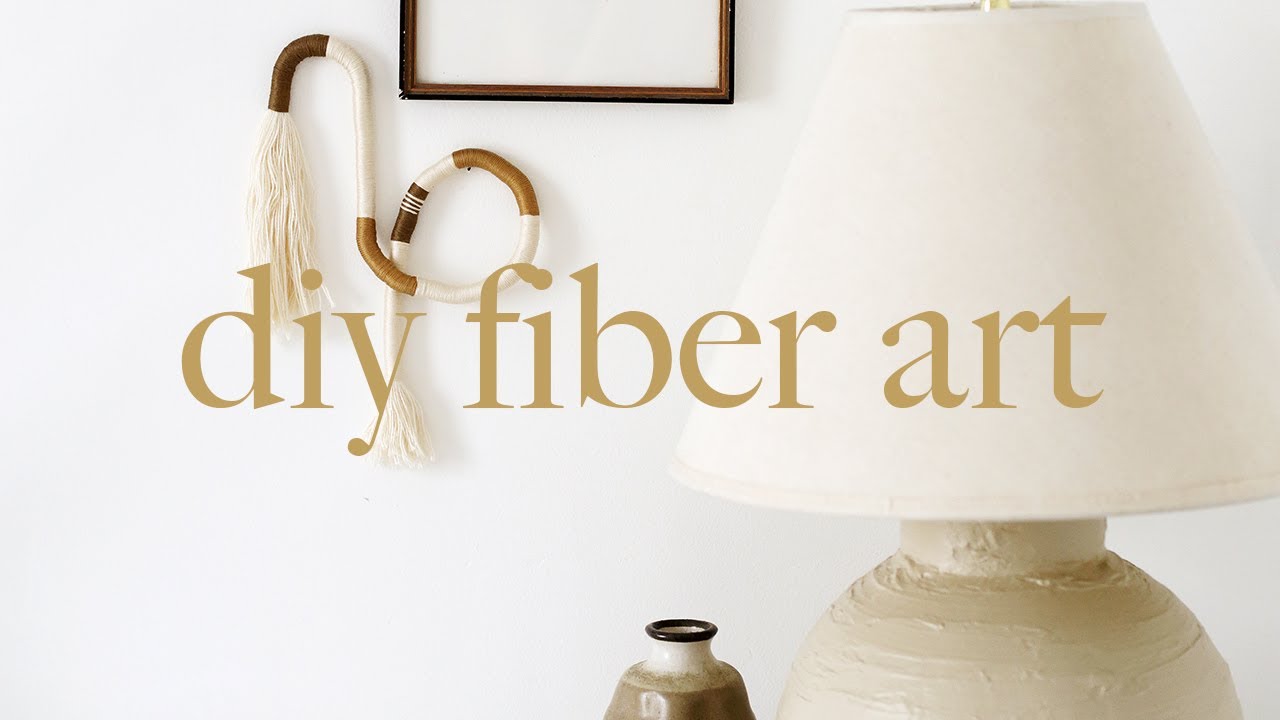 DIY Wrapped Fiber Wall Art