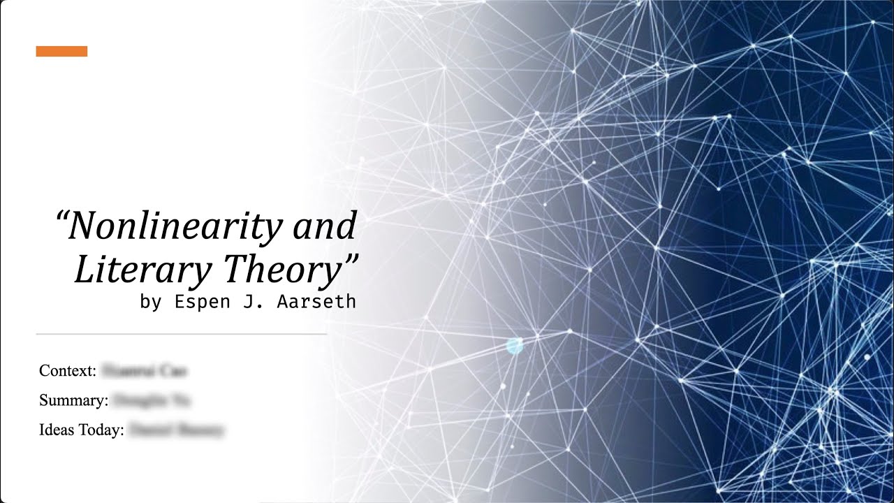 NMR CH52. Espen J. Aarseth. &ldquo;Nonlinearity and Literary Theory&rdquo;
