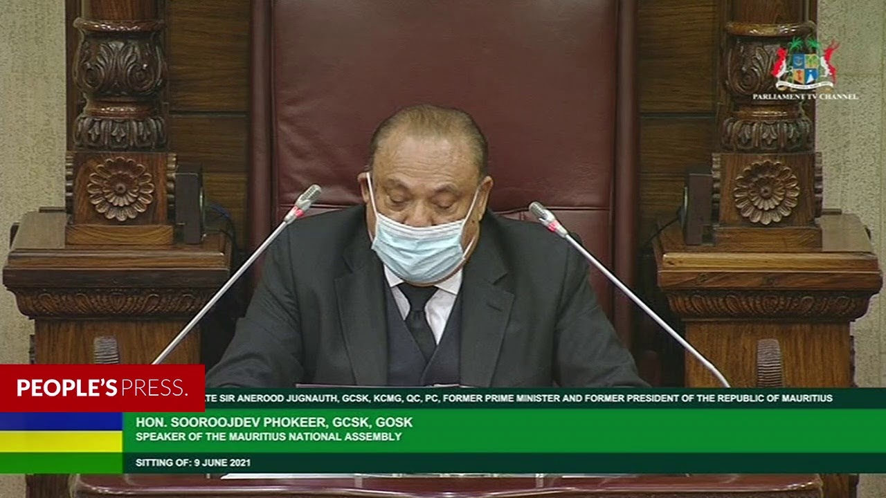 Suivez en direct la séance parlementaire en hommage à Sir Aneerood Jugnauth