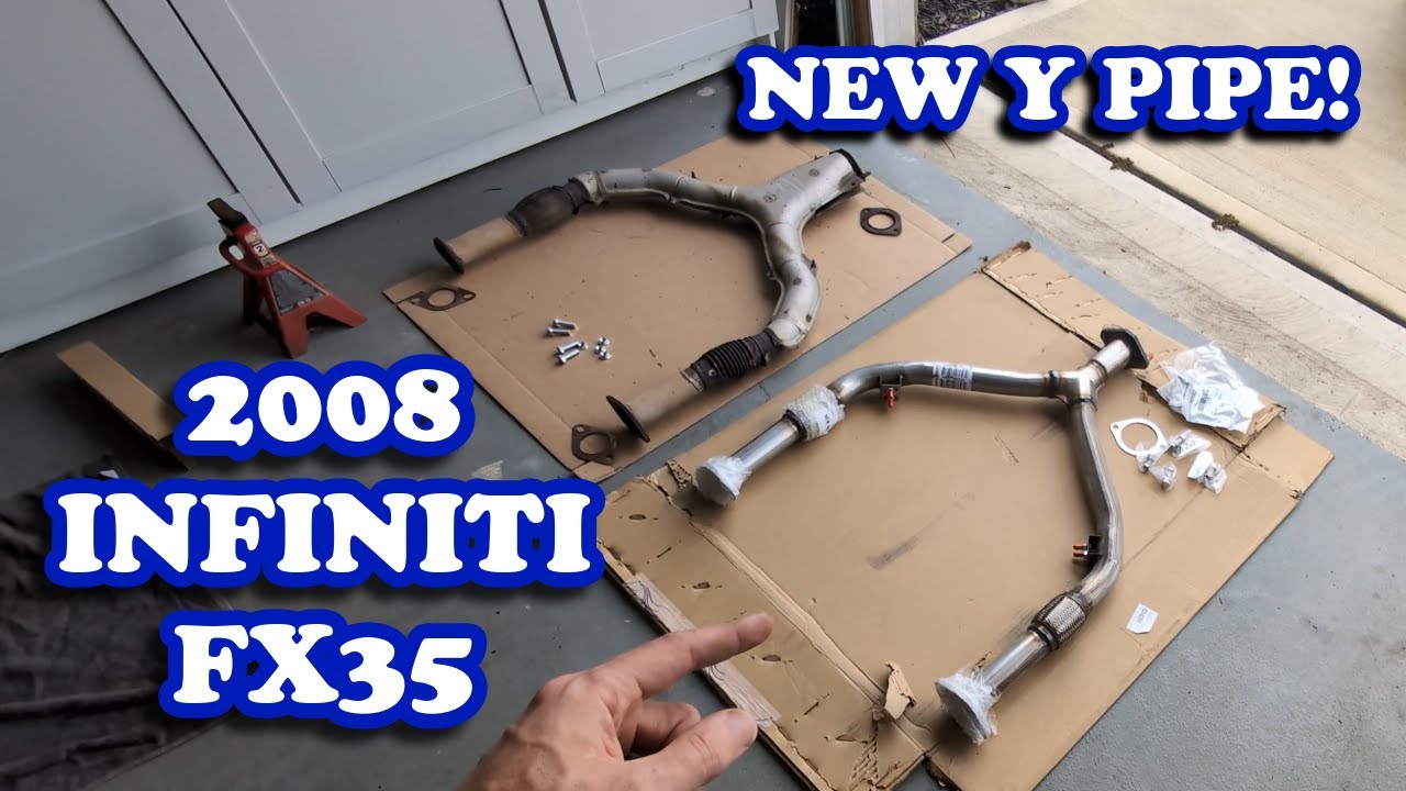 Замена Y-образной трубы | Infiniti FX35 2008 года (БЕЗ СВАРКИ!)