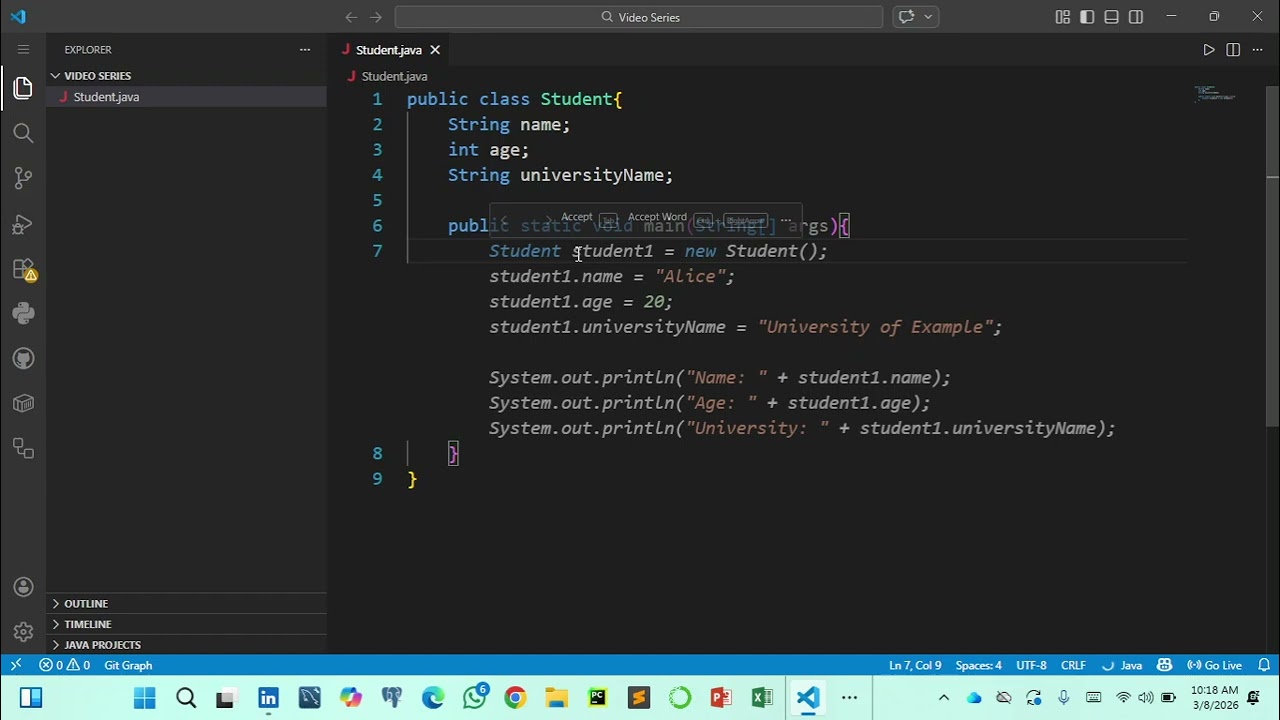 Class and Object Basic Concept Java(OOP)