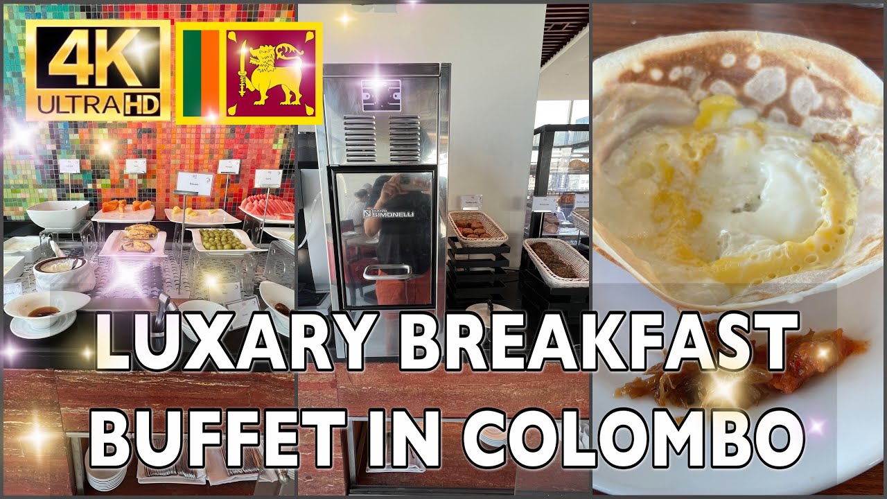 All you can eat grand breakfast from a luxury hotel in Sri Lanka | 4K HDR