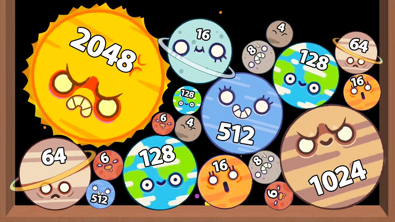 PLANET MERGE: Puzzle Game - Игра с шарами 2048 разблокирована, Объединение шаров 2D, Шары 2048