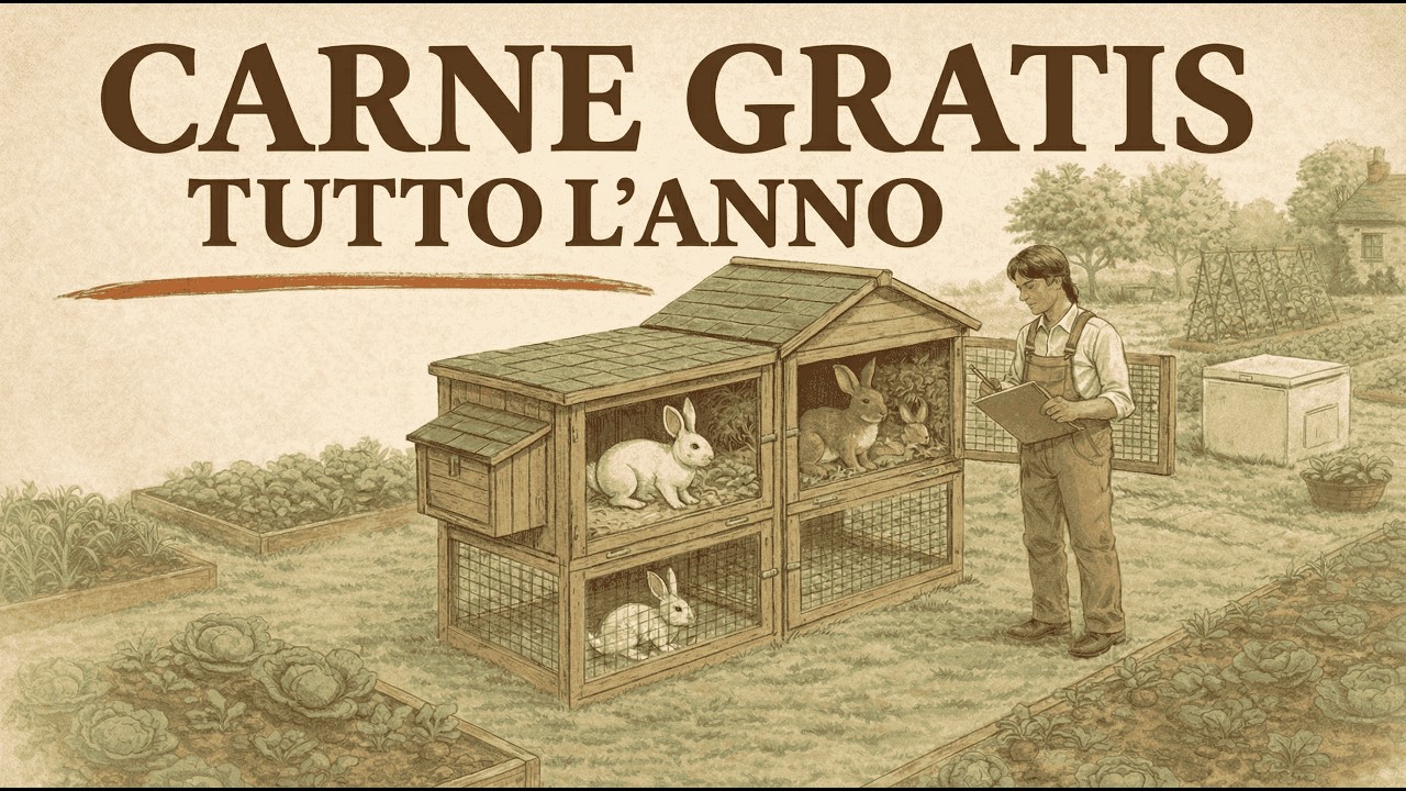 Carne Gratis Tutto l’Anno: Il Sistema Con 2 Conigli Da Cortile Che Nutre La Tua Famiglia