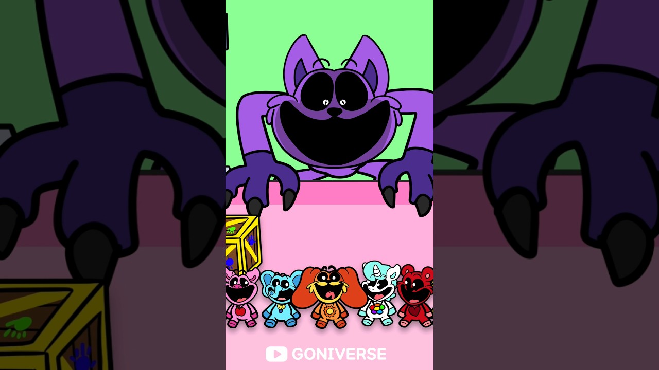 Poppy Playtime Animation | Hide & Seek  #escape #cartoon #smilingcritters  #catnap #dogday