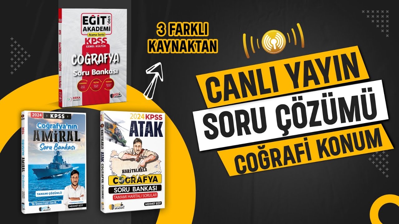 COĞRAFİ KONUM -SORU ÇÖZÜMÜ (CANLI YAYIN)