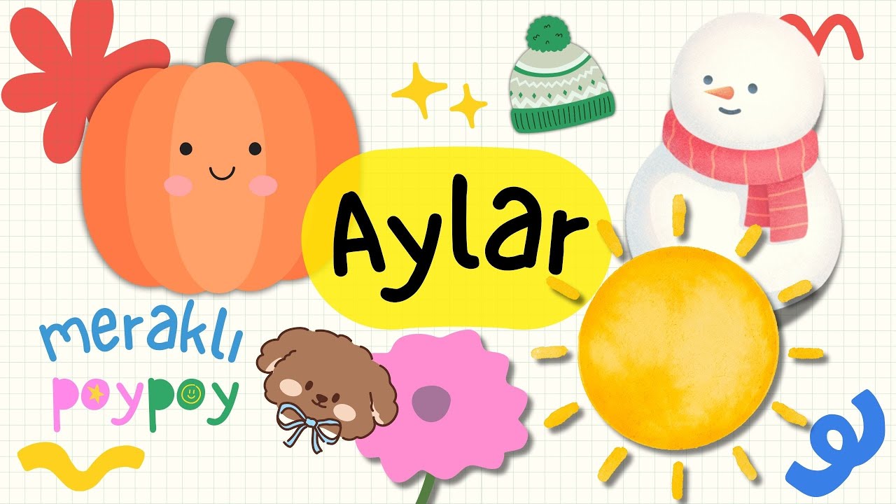 Ayları Öğreniyoruz! Eğitici Türkçe Çocuk Şarkısı | Meraklı PoyPoy