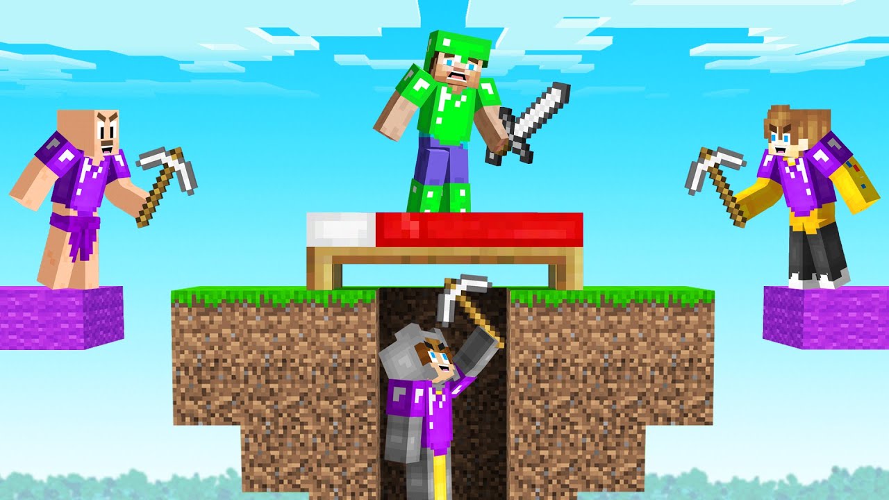 Teaming Up With My Friends in Minecraft Bed Wars!