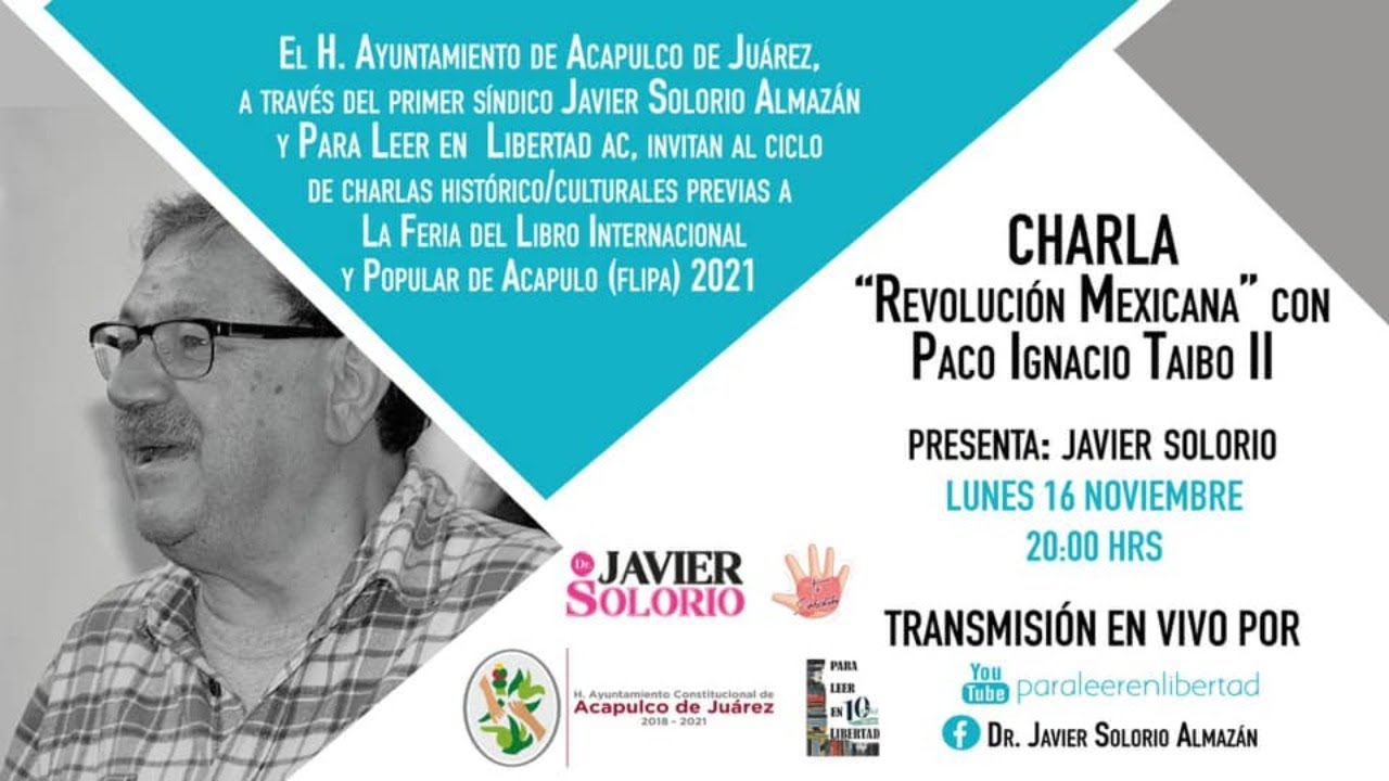 Paco Ignacio Taibo II  y Javier Solorio 