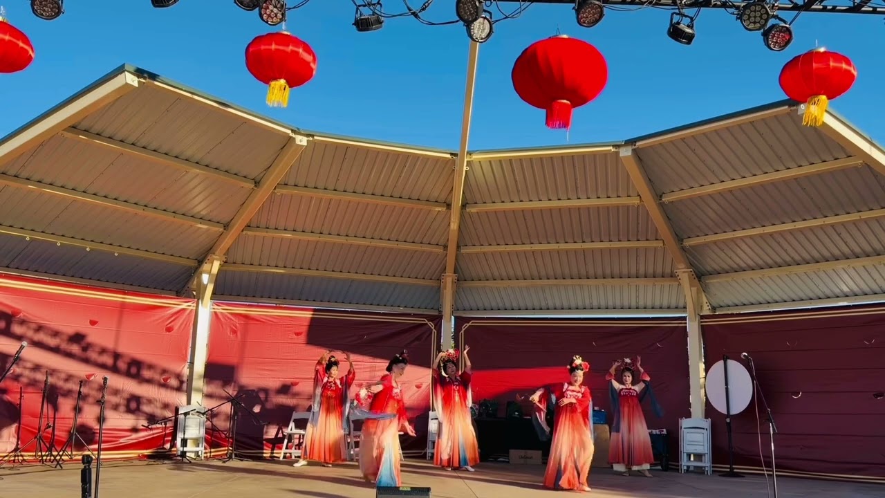 夏辉宫廷舞【大唐夜宴】表演者月華，日月，戴安，苹果，沉默。