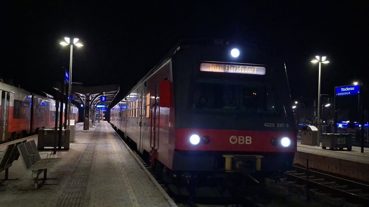 Ausfahrt 4020.297 als S7 nach Schwechat vom Bahnhof Stockerau 