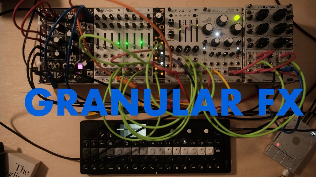 Tiny 84HP Stereo Granular FX with the OP-XY — Improvised Ambient Piano Piece