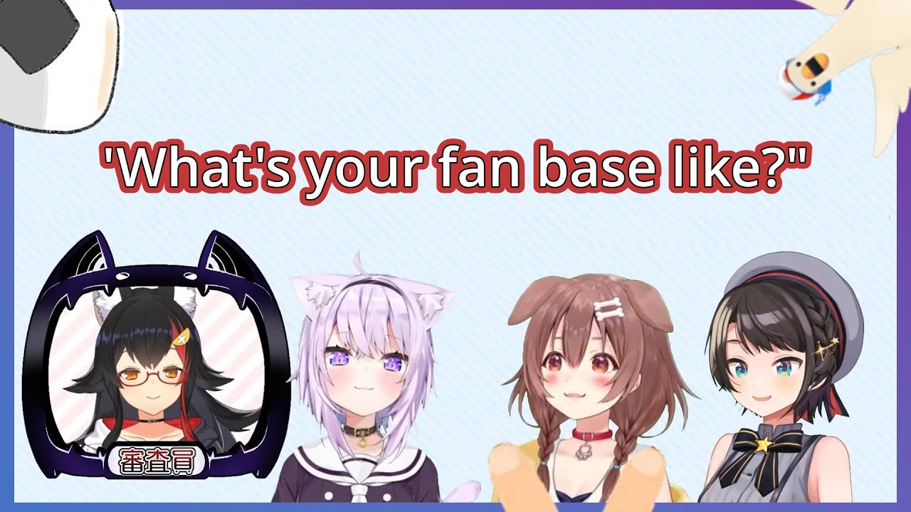 Subaru, Okayu, and Korone introduce their fan base! [SMOK]