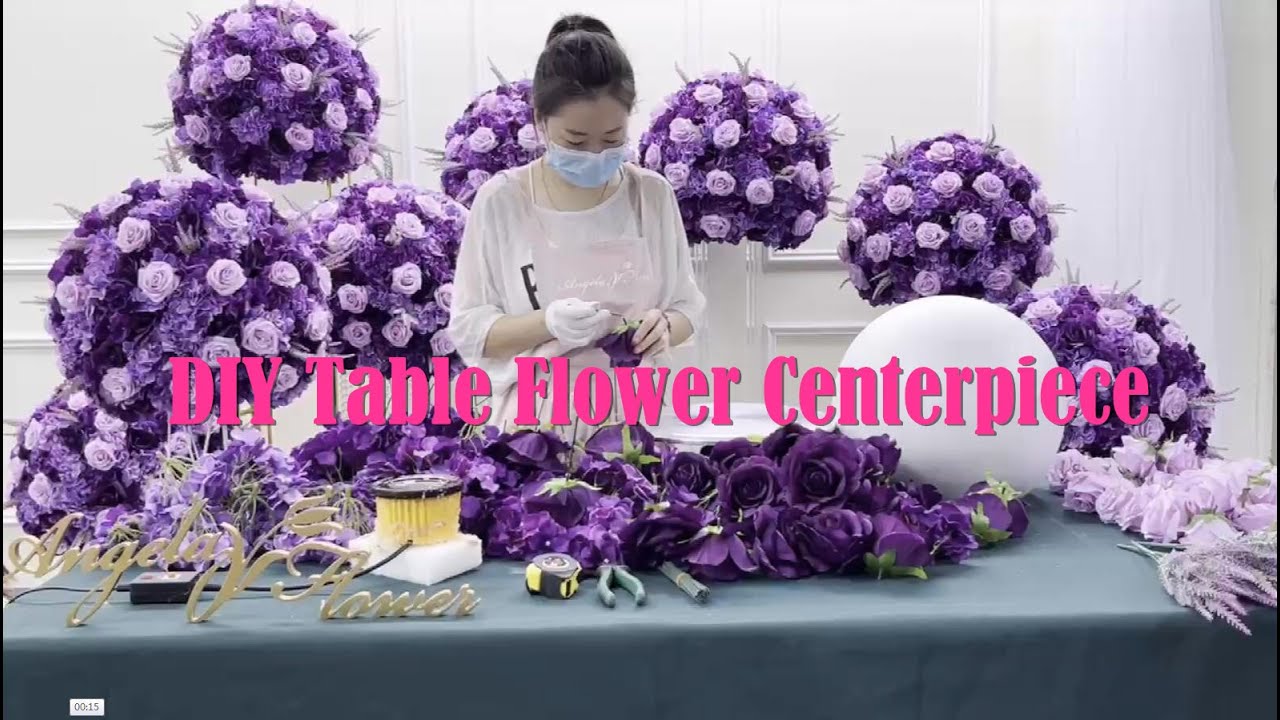 DIY Wedding Decoration Table Flower Centerpiece