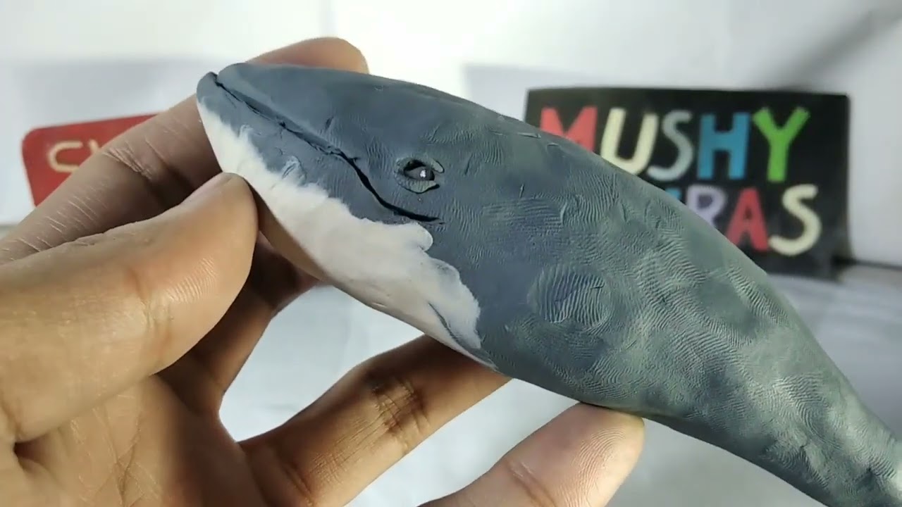 Ballena Azul de plastilina/How to make a Blue Whale with clay sculpting 