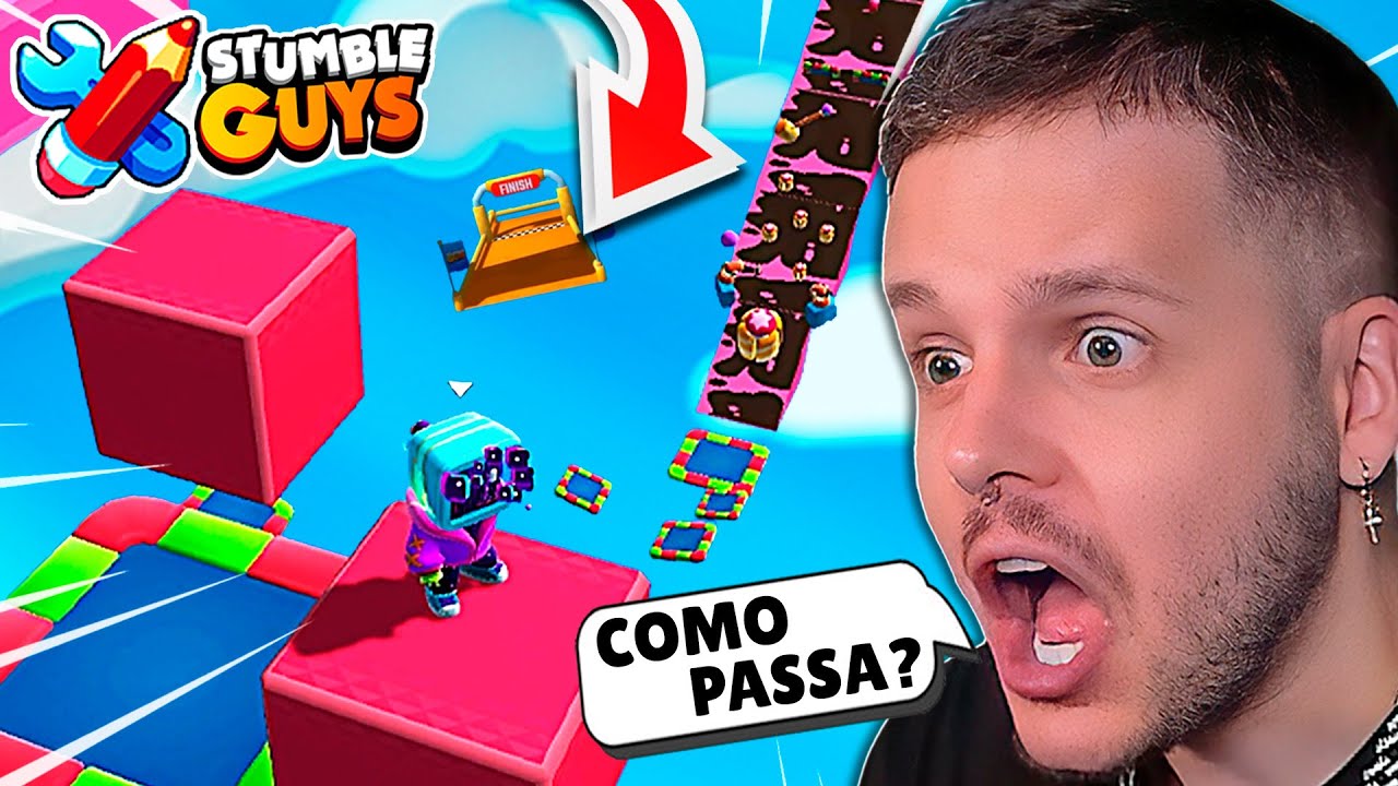 🔥 TESTEI os mapas MAIS DIFICEIS dos YOUTUBERS do modo CRIATIVO de STUMBLE GUYS! 😱 ‹ KHORTEX ›