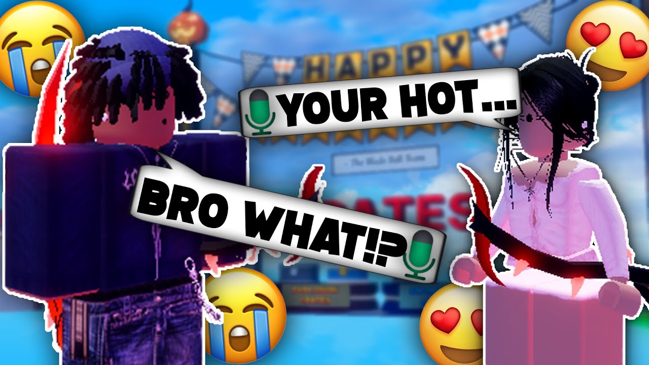 Trolling in VOICE CHAT on Roblox Blade Ball...