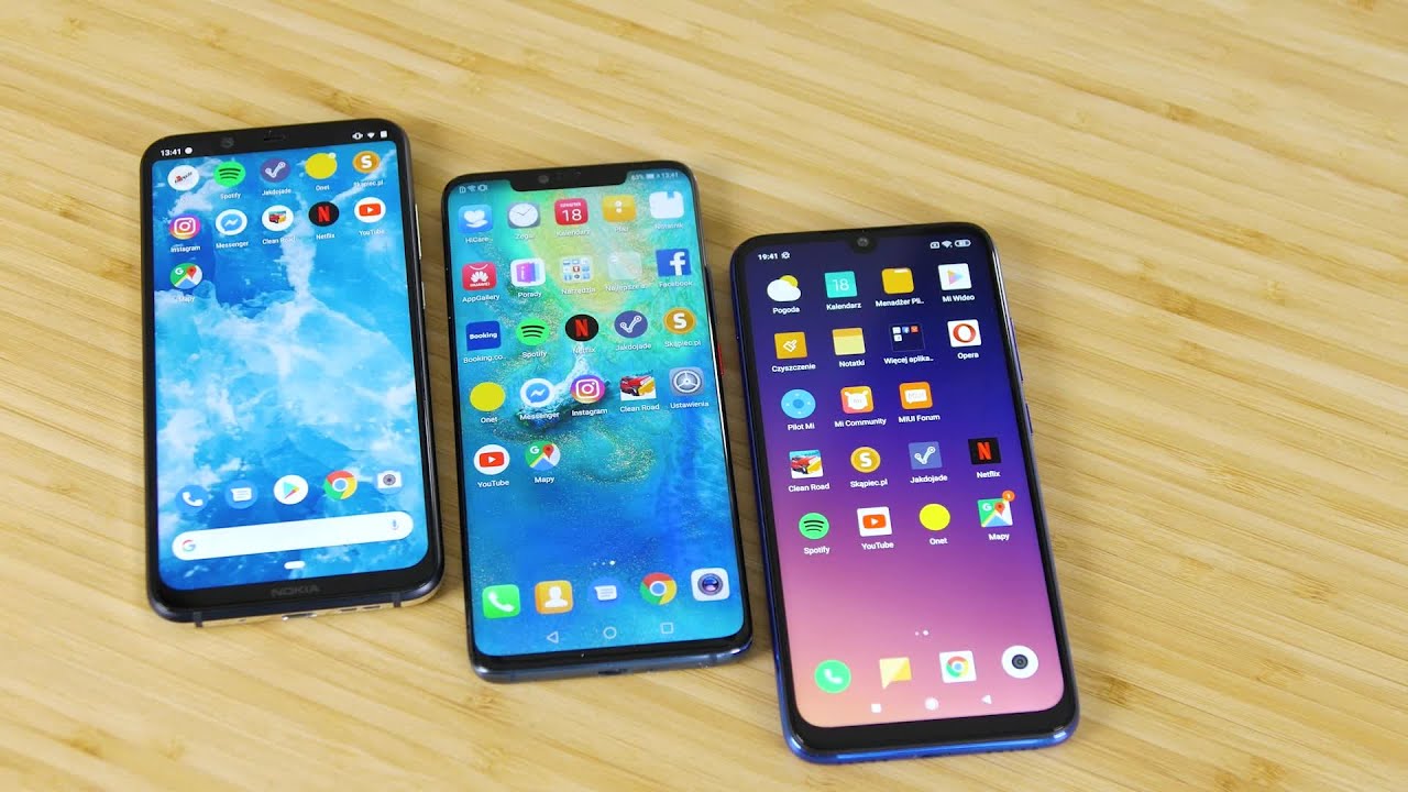 Test szybkości: Redmi Note 7 vs. Nokia 8.1 vs. Huawei Mate 20 Pro