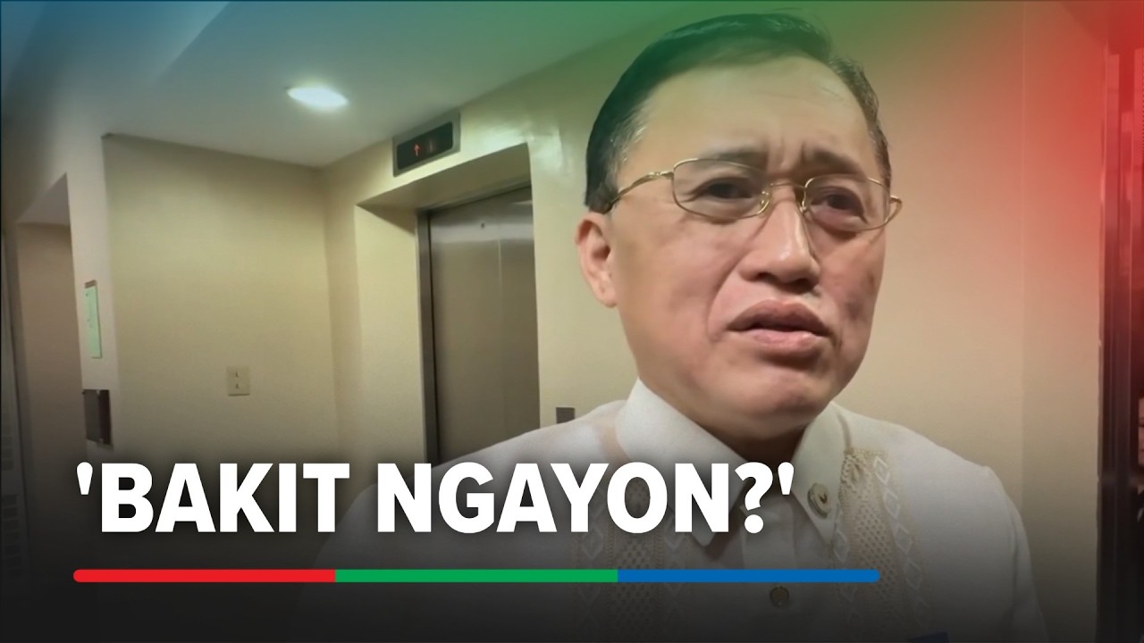 &lsquo;Bakit ngayon?&rsquo; Reaksyon ni Bong Go sa arrest warrant vs VP Sara | ABS-CBN News