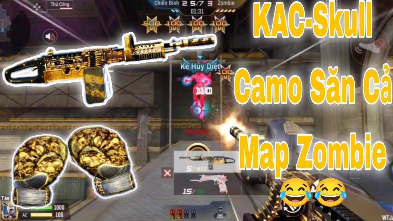 CFMobile | Cầm KAC-Skull Camo đi dạo trong Zombie V4: Khi bạn có quá nhiều đạn để tiêu!😂