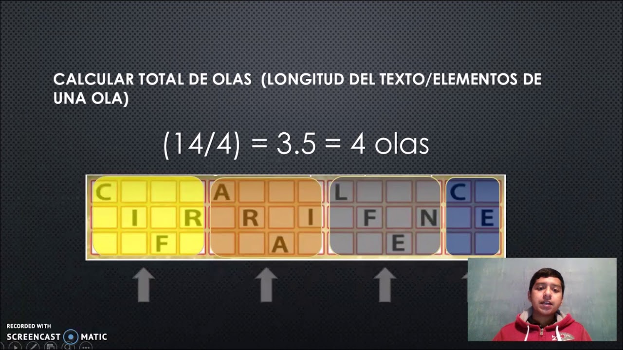 Cifrado transposición ZIG-ZAG