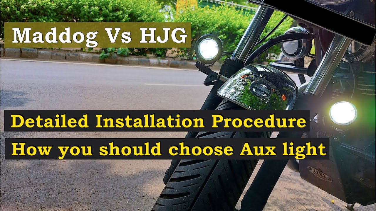 Maddog Scout X Auxiliary Light Review | Maddog vs HJG | Installation | How to choose | HighnessCB350