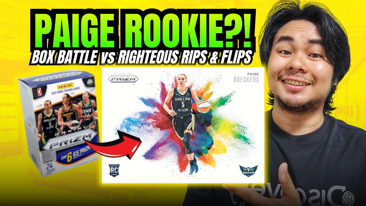 PAIGE BUECKERS ROOKIE PULL!!! 😱 2025 WNBA PANINI PRIZM BLASTER BOX BATTLE vs @RighteousRipsFlips 