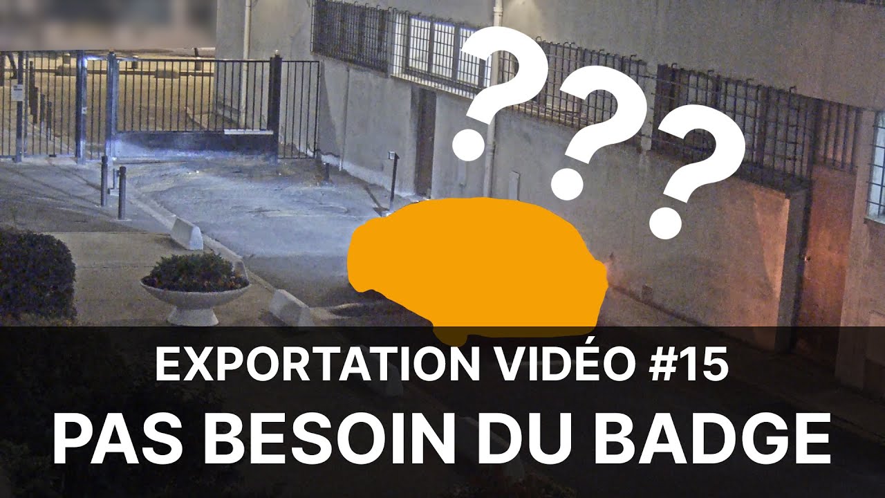 Vidéoprotection en Copropriété - Extrait #15 : pas besoin du badge (vidéosurveillance)