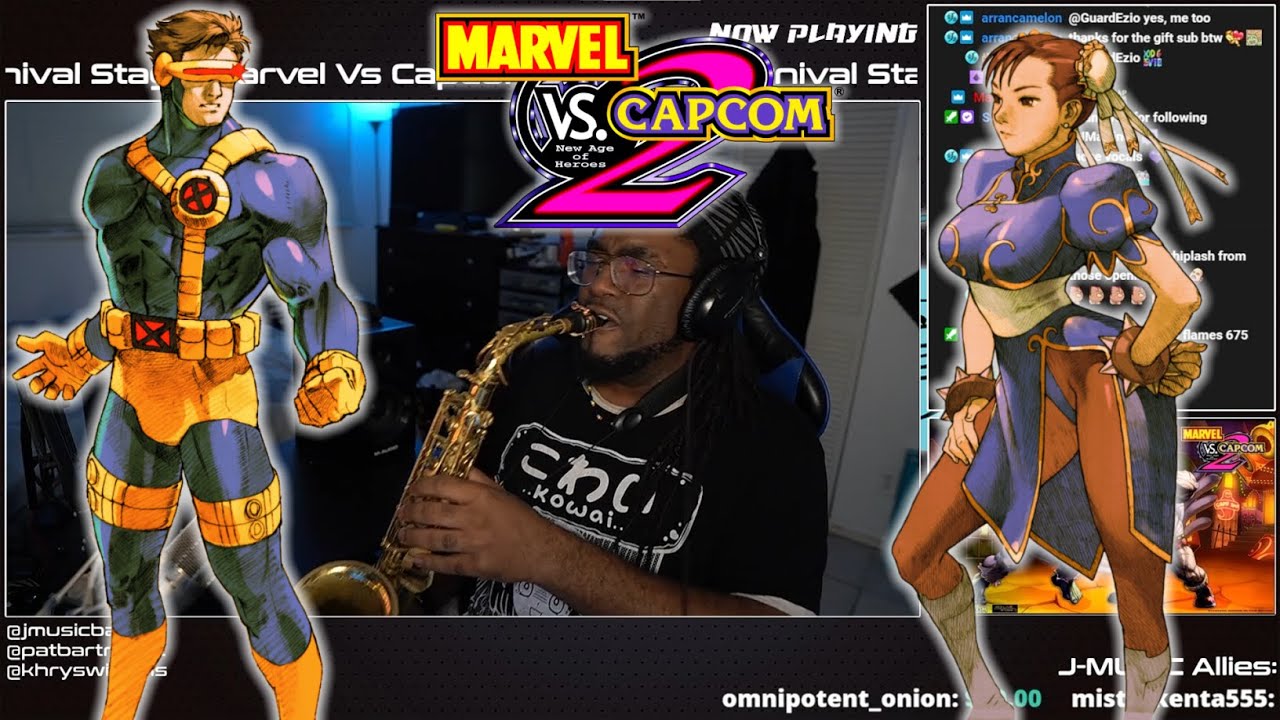 MARVEL VS CAPCOM 2 MINI-MEDLEY ON SAX (River/Carnival Stage)