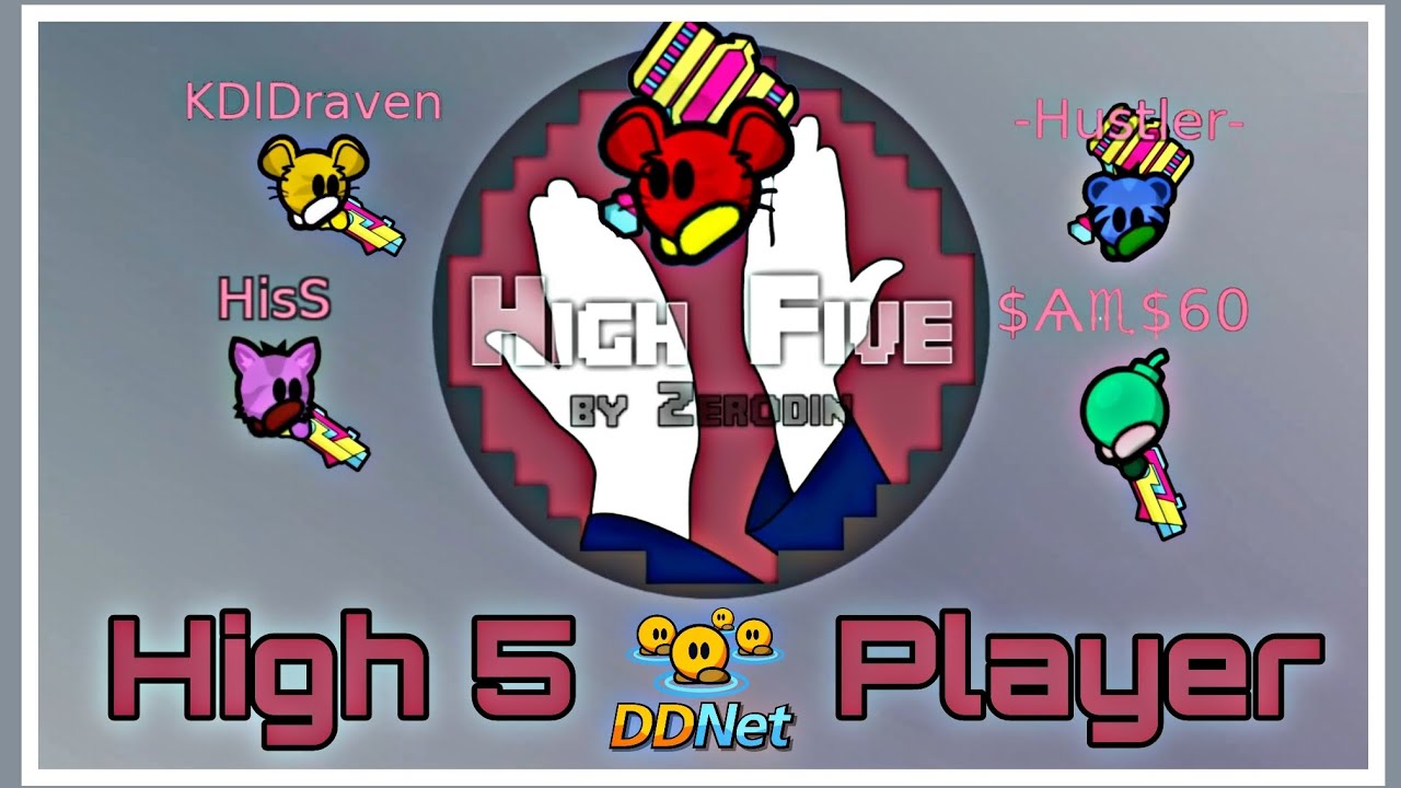 「DDNet」High Five by Zerodin | 5 Player Map