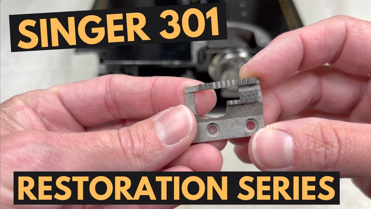 How to install and set height of the feed dogs on a Singer 301: Singer Restoration Series Part 19