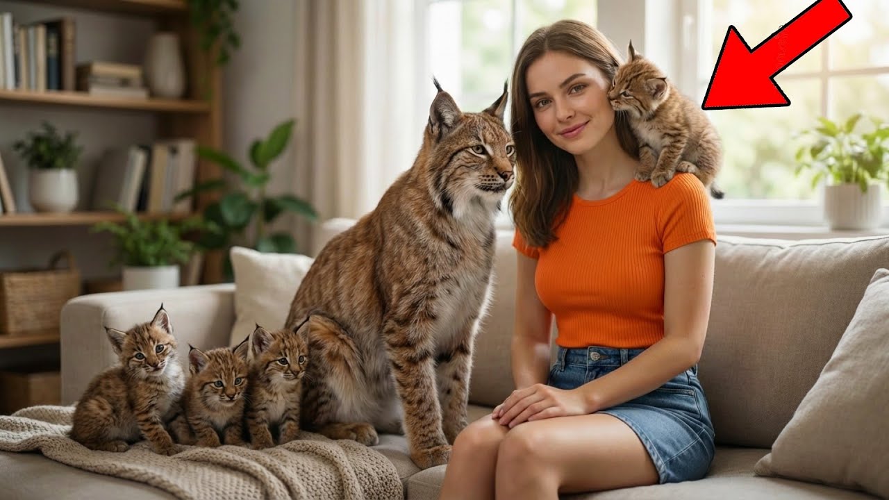 I Thought One Lynx Was Enough… Then He Brought MORE Kittens 😨🦁