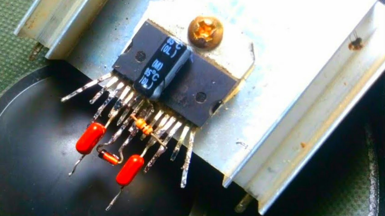 DIY making amplifier 12 volt DC