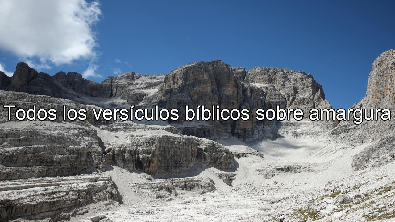 Qué dice la Biblia acerca de amargura - Todos los versículos bíblicos sobre amargura