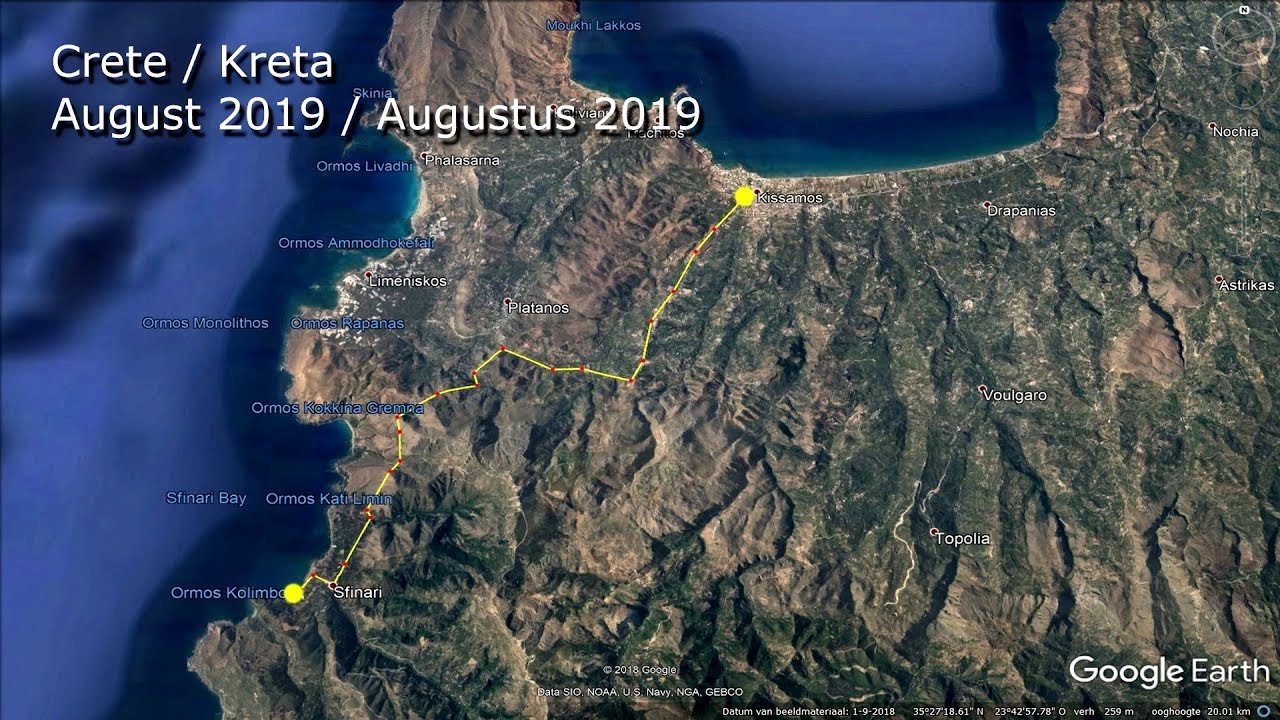 432. Roadmovie Crete / Kreta - From Sfinari to Kisamos [August 2019]Sfinari Kisamos