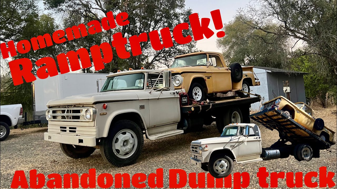 Turning an ABANDONED dump truck into a ramp truck in 2 Hours!