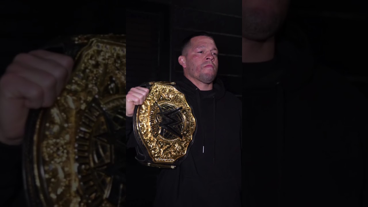 The World Heavyweight Championship looks great on you Nate Diaz... 👀