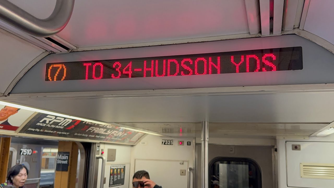 IRT 42 St Line: R188 (7) Train [Flushing-Main St to 34 St-Hudson Yards #FlushingLineRehab2025]
